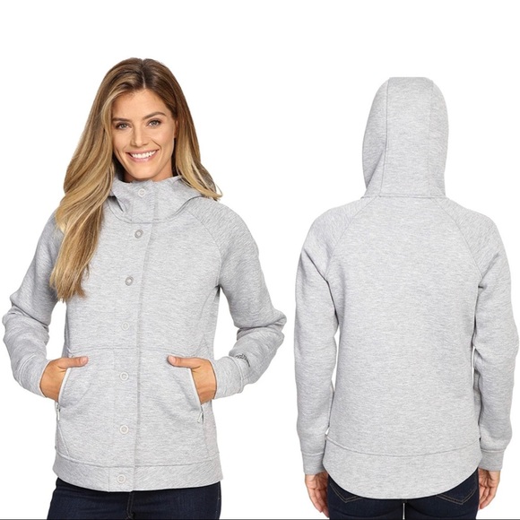 The North Face Jackets & Blazers - North Face Neo Thermal Snap Button Hoodie Jacket NWT Large Grey